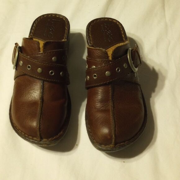 B.O.C. Leather Mules Size 6 - Picture 1 of 7